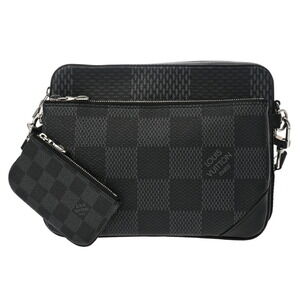 Louis Vuitton Damier Graphite Black Trio Messenger Bag Black